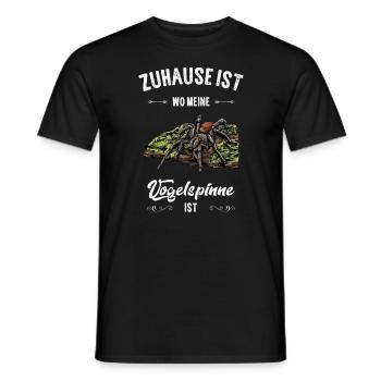 Vogelspinne I Tarantula Terrarium Motiv für - Männer T-Shirt - Schwarz - Vorne - AI Model Male 178 light (178cm)