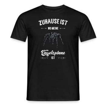 Vogelspinne I Tarantula Terrarium Motiv für - Männer T-Shirt - Schwarz - Vorne - AI Model Male 178 light (178cm)