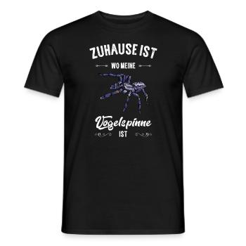 Vogelspinne I Tarantula Terrarium Motiv für - Männer T-Shirt - Schwarz - Vorne - AI Model Male 178 light (178cm)