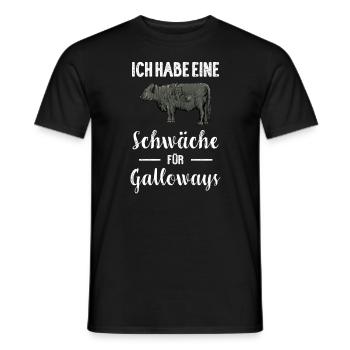 Galloway Rind I Schottland Rinderzucht für - Männer T-Shirt - Schwarz - Vorne - AI Model Male 178 light (178cm)