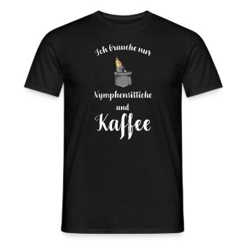 Nymphensittich I Papagei Kakadu Motiv für Vogel - Männer T-Shirt - Schwarz - Vorne - AI Model Male 178 light (178cm)