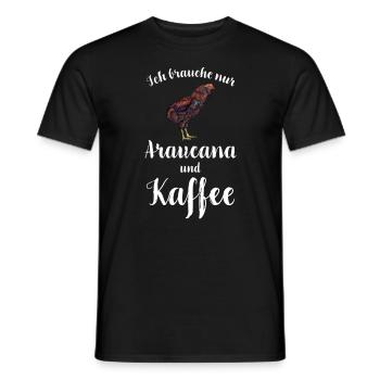Araucana Hühner I Hühnerrasse Huhn Motiv für - Männer T-Shirt - Schwarz - Vorne - AI Model Male 178 light (178cm)