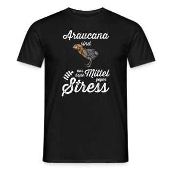 Araucana Hühner I Hühnerrasse Huhn Motiv für - Männer T-Shirt - Schwarz - Vorne - AI Model Male 178 light (178cm)