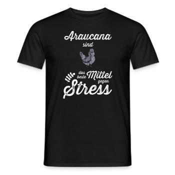 Araucana Hühner I Hühnerrasse Huhn Motiv für - Männer T-Shirt - Schwarz - Vorne - AI Model Male 178 light (178cm)