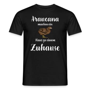 Araucana Hühner I Hühnerrasse Huhn Motiv für - Männer T-Shirt - Schwarz - Vorne - AI Model Male 178 light (178cm)