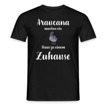 Araucana Hühner I Hühnerrasse Huhn Motiv für - Männer T-Shirt - Schwarz - Vorne - AI Model Male 178 light (178cm)