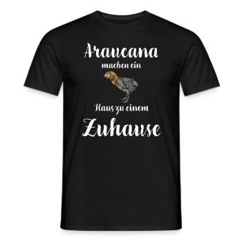 Araucana Hühner I Hühnerrasse Huhn Motiv für - Männer T-Shirt - Schwarz - Vorne - AI Model Male 178 light (178cm)