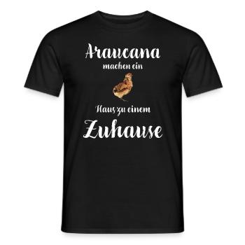 Araucana Hühner I Hühnerrasse Huhn Motiv für - Männer T-Shirt - Schwarz - Vorne - AI Model Male 178 light (178cm)