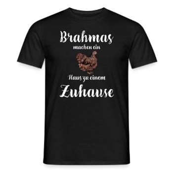 Brahma Hühner I Chicken Geflügel Motiv für - Männer T-Shirt - Schwarz - Vorne - AI Model Male 178 light (178cm)