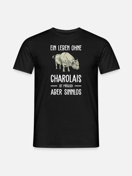Charolais Rind I Frankreich Rinderzucht für - Männer T-Shirt - Schwarz