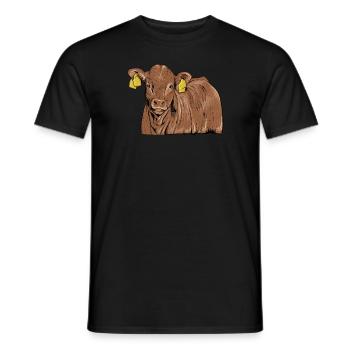 Limousin beef I France cattle breeding for - Men's T-Shirt - black - Front - AI Model Male 178 light (178cm)