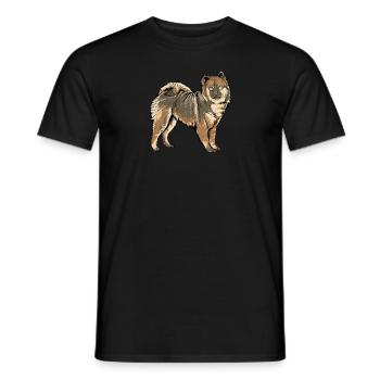 Eurasier Dog I Dog breed for dog owners - Men's T-Shirt - black - Front - AI Model Male 178 light (178cm)