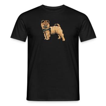 Eurasier Dog I Dog breed for dog owners - Men's T-Shirt - black - Front - AI Model Male 178 light (178cm)