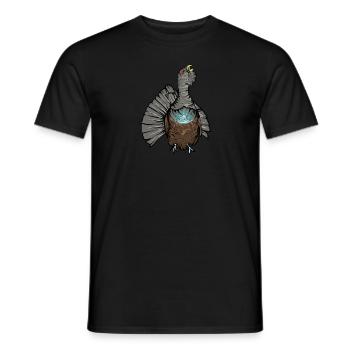 Auerhahn I Hühnervogel Auerhuhn Motiv für Jäger - Männer T-Shirt - Schwarz - Vorne - AI Model Male 178 light (178cm)