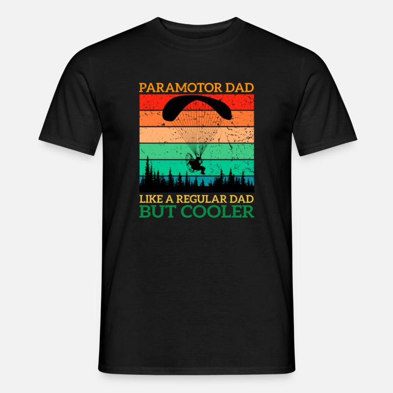 Paramotor Dad Paramotor Pilot Paraglider Lover - Men’s T-shirt - black