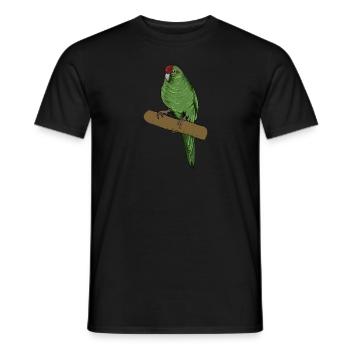 Perruche de chèvre I Motif de perruche pour porte-oiseau - T-shirt homme - noir - Devant - AI Model Male 178 light (178cm)