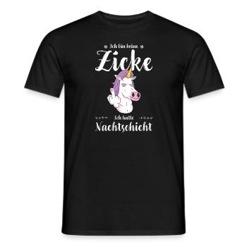 Krankenschwester I Nachteule im Nachtdienst für - Männer T-Shirt - Schwarz - Vorne - AI Model Male 178 light (178cm)