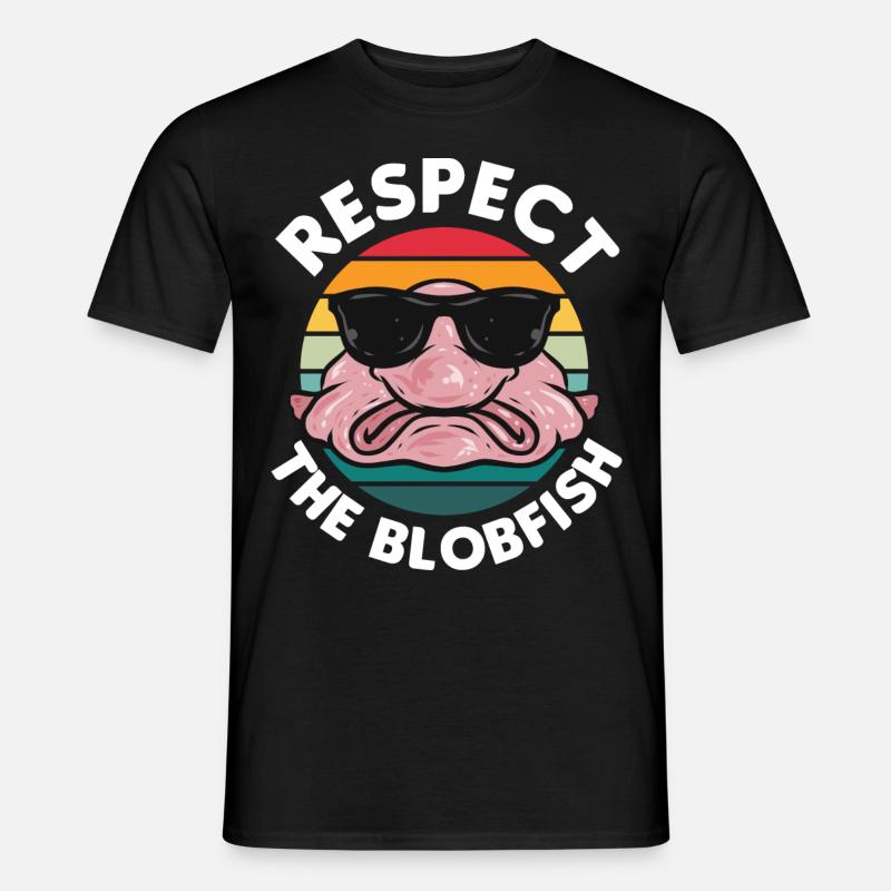 Blobfisch - Männer T-Shirt - Schwarz