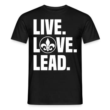 Pfadfinderleiter | Pfadfinder Scouting Geschenk - Männer T-Shirt - Schwarz - Vorne - AI Model Male 178 light (178cm)