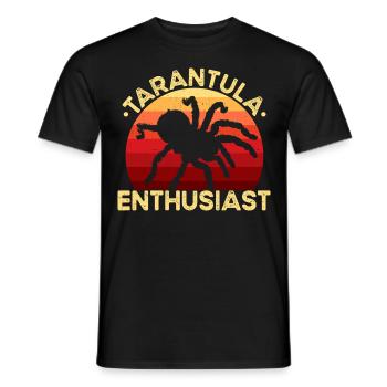 Passionné de tarentule propriétaire d’araignée de compagnie - T-shirt homme - noir - Devant - AI Model Male 178 light (178cm)