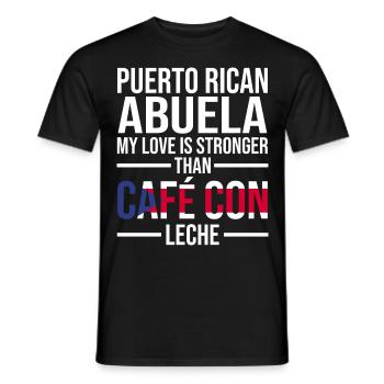 Puerto Rico Flagge | Puerto Ricaner Geschenkideen - Männer T-Shirt - Schwarz - Vorne - AI Model Male 178 light (178cm)
