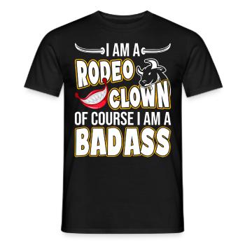 Rodeo Clown | Rodeo Cowboy Western Beruf Geschenke - Männer T-Shirt - Schwarz - Vorne - AI Model Male 178 light (178cm)
