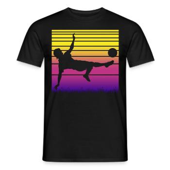 Fußball Fußballer - Männer T-Shirt - Schwarz - Vorne - AI Model Male 178 light (178cm)