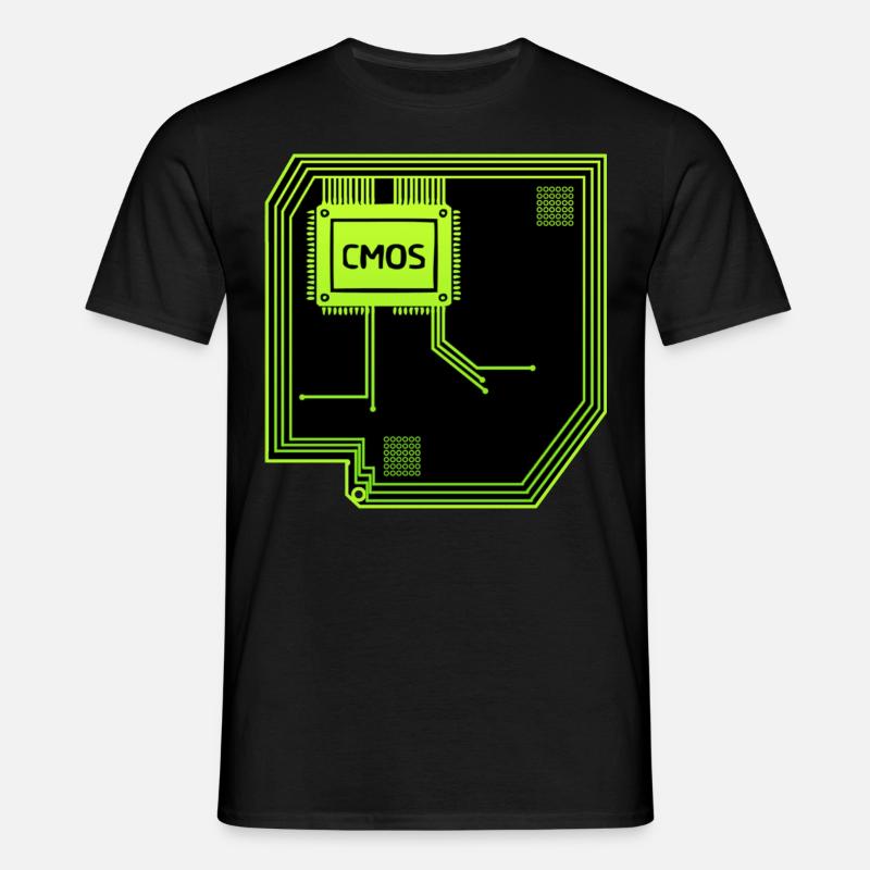Computerchip Computertechniker - Männer T-Shirt - Schwarz