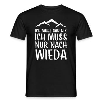 Wieda I Harz Brocken Brockenbahn Walpurgis for - Men's T-Shirt - black - Front - AI Model Male 178 light (178cm)