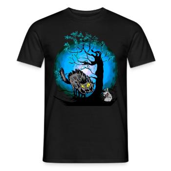 Halloween Cat Cats Mouse - Men's T-Shirt - black - Front - AI Model Male 178 light (178cm)