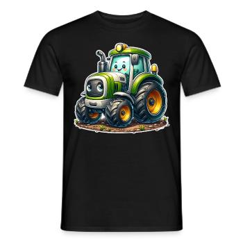 Traktor - Männer T-Shirt - Schwarz - Vorne - AI Model Male 178 light (178cm)
