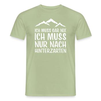 Hinterzarten I Schwarzwald Urlaub Motiv für Wäller - Männer T-Shirt - Sage - Vorne - AI Model Male 178 light (178cm)