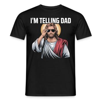 I'm telling Dad - Men's T-Shirt - black - Front - AI Model Male 178 light (178cm)