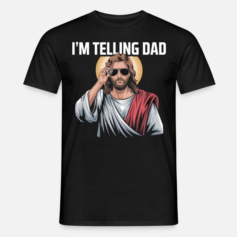 I'm telling Dad - Männer T-Shirt - Schwarz