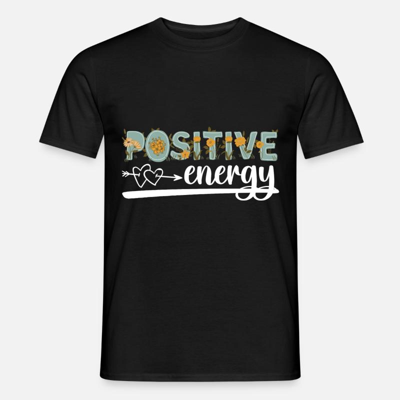 Motivation Optimistisch Stark - Männer T-Shirt - Schwarz