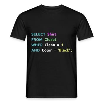 Nerd Computer Computerarbeit Coder Geschenkidee - Männer T-Shirt - Schwarz - Vorne - AI Model Male 178 light (178cm)