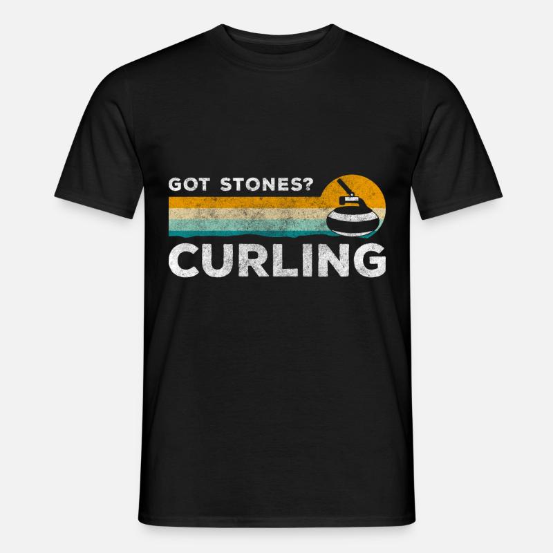Curling Team - Männer T-Shirt - Schwarz