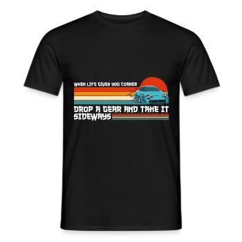 Motorsport Ringtool Drift - Männer T-Shirt - Schwarz - Vorne - AI Model Male 178 light (178cm)