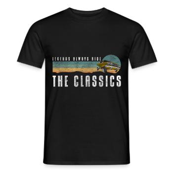 Car Classic Engine Legend - Men's T-Shirt - black - Front - AI Model Male 178 light (178cm)