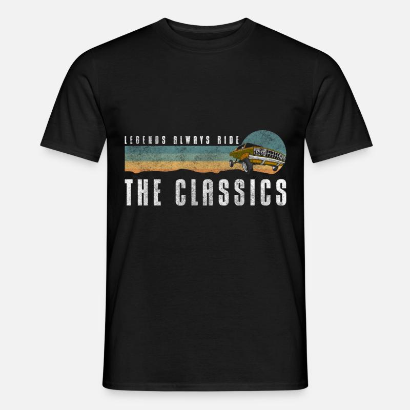 Car Classic Engine Legend - Men's T-Shirt - black