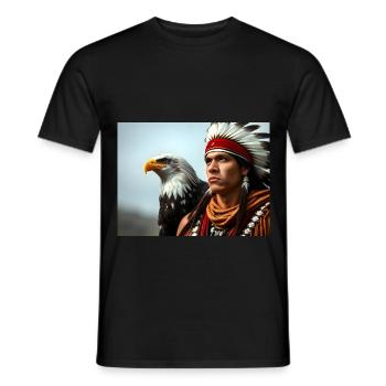 El condor pasa NEW - Men's T-Shirt - black - Front - AI Model Male 178 light (178cm)