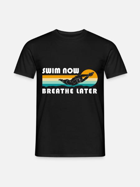 Swimming Pool Sun Friends - Men's T-Shirt - black