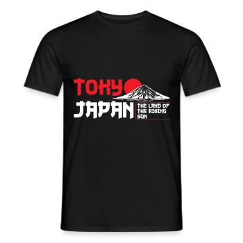 Japan World Tour Vintage Samurai - Men's T-Shirt - black - Front - AI Model Male 178 light (178cm)