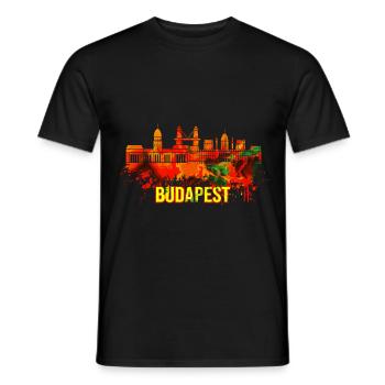 Budapest Urlaub Ungarn Hungary - Männer T-Shirt - Schwarz - Vorne - AI Model Male 178 light (178cm)