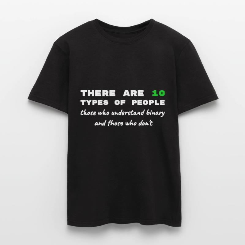Binär Code lustige Sprüche Computer Computerarbeit Männer T-Shirt