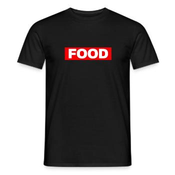 Tshirt FOOD - T-shirt homme - noir - Devant - AI Model Male 178 light (178cm)