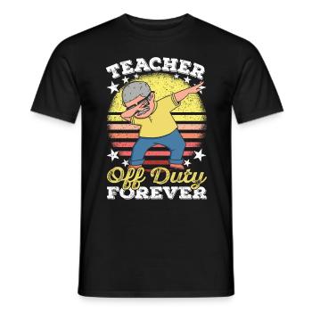 Professeur d’anglais Pension Pension professeur Pension - T-shirt homme - noir - Devant - AI Model Male 178 light (178cm)
