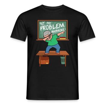 Enseignant à la retraite Pension Pension Pension Cadeau - T-shirt homme - noir - Devant - AI Model Male 178 light (178cm)