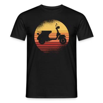 Scooter scooter deux roues - T-shirt homme - noir - Devant - AI Model Male 178 light (178cm)