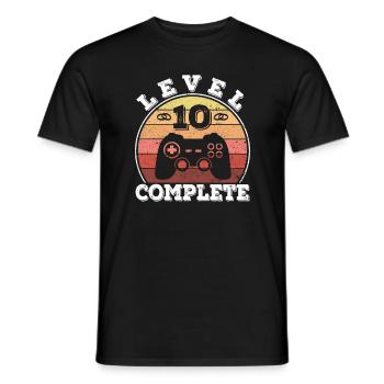 10e anniversaire de mariage 10 ans de mariage marié gamer - T-shirt homme - noir - Devant - AI Model Male 178 light (178cm)